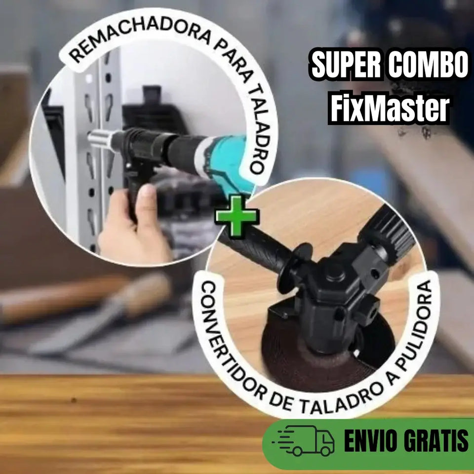 COMBO ADAPTADOR + REMACHADOR FixMaster