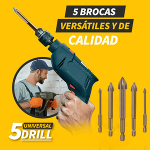 KIT DE 5 BROCAS UNIVERSAL DRILL