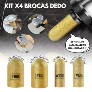 KIT X4 BROCAS DE DEDO